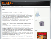 Tablet Screenshot of ele-global.com